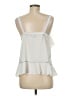 1.State 100% Polyester Silver Sleeveless Top Size M - photo 2