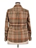 BeachLunchLounge Plaid Brown Tan Long Sleeve Blouse Size XXL - photo 2