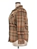 BeachLunchLounge Plaid Brown Tan Long Sleeve Blouse Size XXL - photo 5