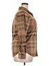 BeachLunchLounge Plaid Brown Tan Long Sleeve Blouse Size XXL - photo 4