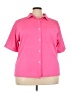 Davi & Dani Pink Short Sleeve Blouse Size 3X - photo 1