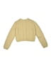 Cupcakes & Cashmere Solid Yellow Pullover Sweater Size 7 - photo 2
