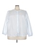 Modern Works White 3/4 Sleeve Button-Down Shirt Size 3X - photo 1