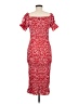 Shein 100% Polyester Red Casual Dress Size M - photo 2