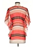 Lauren Hansen 100% Polyester Orange Short Sleeve Blouse Size S - photo 2