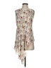 Patrizia Luca 100% Polyester Floral Ivory Sleeveless Blouse Size XS - photo 1