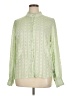 Unbranded 100% Polyester Green Long Sleeve Blouse Size XL - photo 1