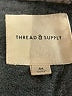 Thread & Supply 100% Polyester Plaid Gray Fleece Size M - photo 6