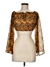Missguided 100% Polyester Gold 3/4 Sleeve Blouse Size 6 - photo 1