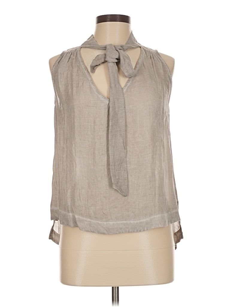 Pre-owned Free People Sleeveless Blouse In Tan
