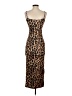 Unbranded Animal Print Brown Cocktail Dress Size XS - photo 2