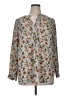 Premise Studio 100% Polyester Paisley Gray Long Sleeve Blouse Size 0X - photo 1
