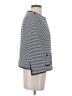 Talbots Stripes Gray Jacket Size 4 - photo 4