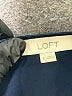 Ann Taylor LOFT 100% Polyester Solid Blue Black Sleeveless Blouse Size 6 - photo 7