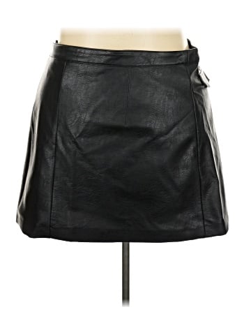 Divided by H&M Faux Leather Skirt (view 2)