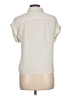Japna 100% Polyester Solid Ivory Short Sleeve Blouse Size L - photo 2