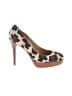 Stuart Weitzman Animal Print Brown Heels Size 7 1/2 - photo 1