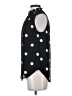 Ann Taylor 100% Polyester Polka Dots Black Sleeveless Blouse Size XS - photo 5