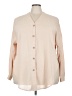 Unbranded 100% Polyester Tan 3/4 Sleeve Blouse Size 2X (estimated) - photo 1