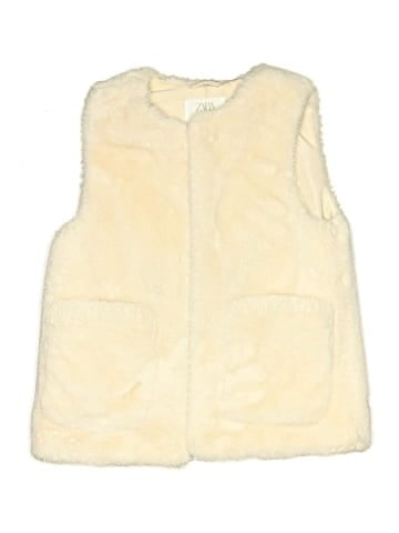 Zara Faux Fur Vest (view 1)