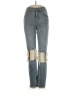 ONE X ONETEASPOON 100% Cotton Color Block Blue Jeans Size 23 waist - photo 1