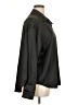 Unbranded Solid Black Long Sleeve Blouse Size XL - photo 4