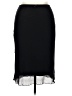 Shein Curve 100% Polyester Solid Black Formal Skirt Size 1XL - photo 2