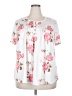 YOINS 100% Polyester White Short Sleeve Henley Size 2X - photo 1