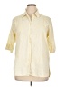 Unbranded Yellow 3/4 Sleeve Button-Down Shirt Size XL - photo 1