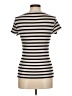 Unbranded Stripes Ivory Short Sleeve Turtleneck Size M - photo 2