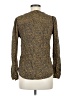 Hinge 100% Viscose Argyle Brown Long Sleeve Blouse Size M - photo 2