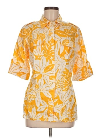J. McLaughlin 3/4 Sleeve Button-Down Shirt (view 1)