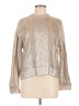 Pistola 100% Cotton Metallic Silver Pullover Sweater Size M - photo 1