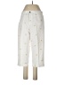 Basic Editions 100% Cotton Stars White Casual Pants Size L - photo 1