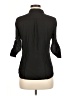 H&M 100% Polyester Black 3/4 Sleeve Blouse Size 6 - photo 2
