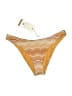 Another Tomorrow Chevron-herringbone Tan Swimsuit Bottoms Size 10 - photo 1