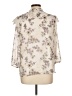 Sara Michelle 100% Polyester Ivory 3/4 Sleeve Blouse Size L - photo 2