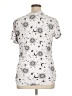Orange Kiss Stars Silver Short Sleeve Blouse Size 1X - photo 2