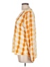 Ecru 100% Silk Orange Yellow Long Sleeve Silk Top Size M (estimated) - photo 5