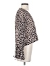 Superdown 100% Polyester Animal Print Silver Long Sleeve Blouse Size S - photo 4