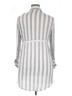 Passport 100% Rayon Stripes Silver 3/4 Sleeve Blouse Size XL - photo 2