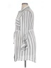 Passport 100% Rayon Stripes Silver 3/4 Sleeve Blouse Size XL - photo 5