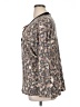White Birch Animal Print Brown Pullover Sweater Size L - photo 5