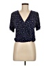 ASTR The Label 100% Polyester Stars Blue Short Sleeve Blouse Size M - photo 1