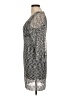 Laundry by Shelli Segal 100% Polyester Chevron-herringbone Gray Cocktail Dress Size M - photo 5