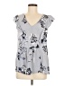 Joe Fresh 100% Rayon Gray Sleeveless Blouse Size M - photo 1