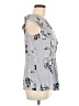 Joe Fresh 100% Rayon Gray Sleeveless Blouse Size M - photo 4