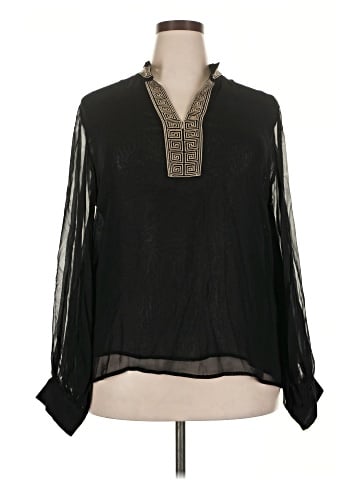 J. Peterman Long Sleeve Blouse (view 1)