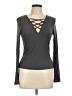 Shein Gray Long Sleeve T-Shirt Size L - photo 1