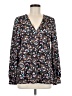 Assorted Brands Floral Black Long Sleeve Blouse Size M - photo 1